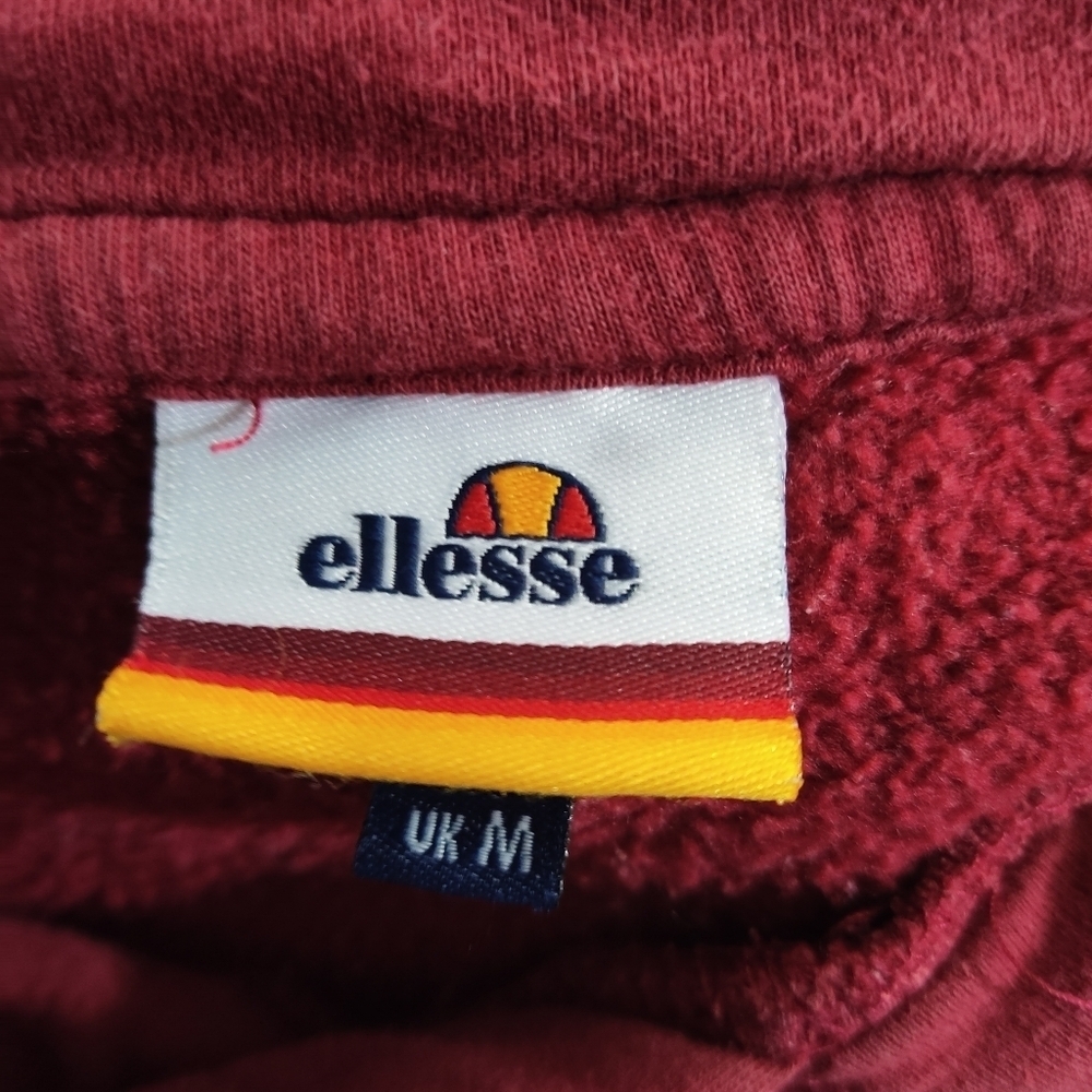 Ellesse Red Logo Hoodie SHS02216 Pullover Unisex Medium Streetwear - Picture 6 of 11
